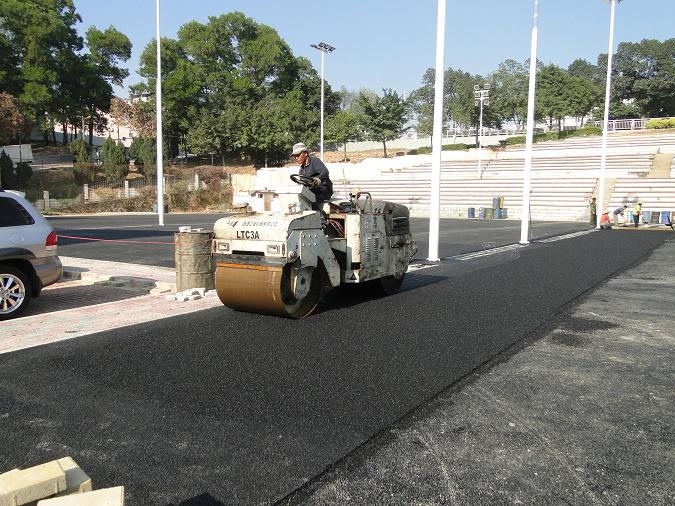 深圳丙烯酸球場(chǎng)施工現(xiàn)場(chǎng)